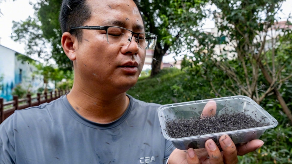 Trung Quốc thả hàng trăm ngàn con muỗi đực triệt sản chống sốt xuất huyết